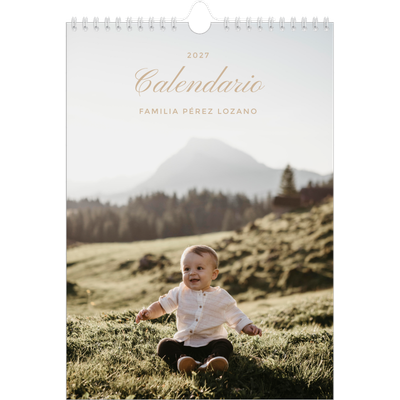 Calendario personalizado A4 — Cajas de tiras de fotos [portada]