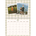 Calendario personalizado doble A4 — Patrones retro [Abril]