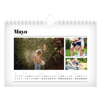 Calendario personalizado A5 — Recién salido del horno [portada]