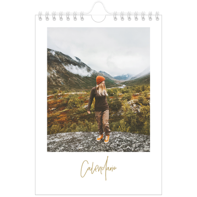 Calendario personalizado A5 — Texto en garabatos [portada]