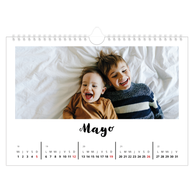 Calendario A4 horizontal — Escrito a mano [portada]