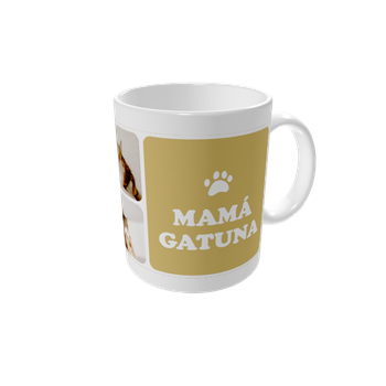 Tazas personalizadas — Mamá gatuna - color