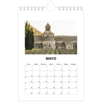 Calendario personalizado A5 — Foto simple [portada]