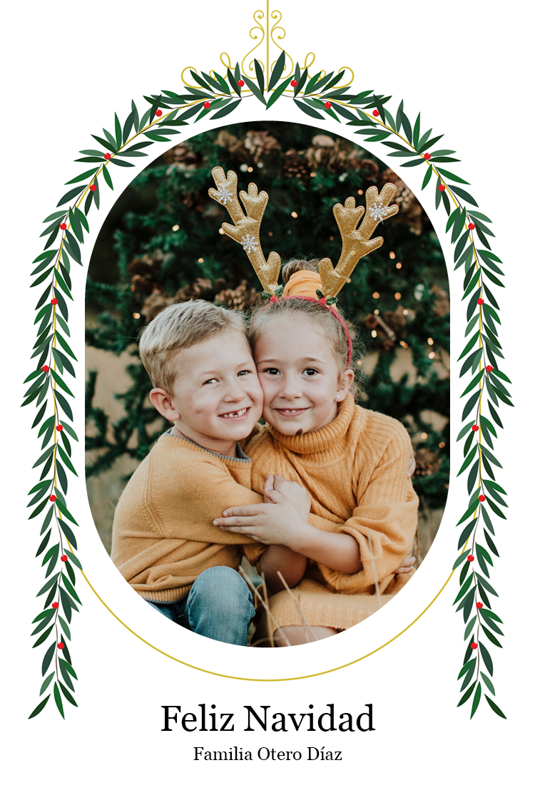 Tarjetas — Cubierto de guirnaldas