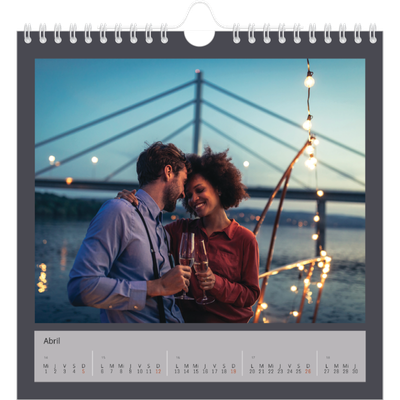 Calendarios Cuadrados — Colorea mi mundo [Abril]