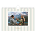 Calendario personalizado A5 — Letras y rayas [portada]