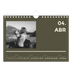 Calendario personalizado A5 — Contemporáneo atrevido [Abril]