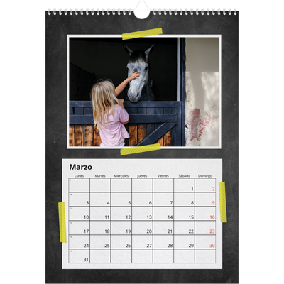 Calendarios A3 — Cinta adhesiva craft [Marzo]