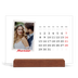 Calendario de mesa con base de madera - apaisado  — Firmado en carmín [Marzo]