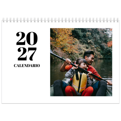 Calendario personalizado doble A4 — Serif y momentos [portada]