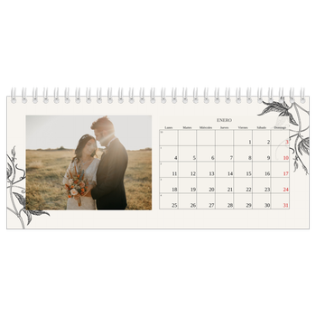 Calendario fotográfico de escritorio — Tinta y hiedra