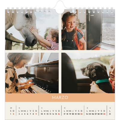 Calendarios Cuadrados — Capítulos pastel [Marzo]