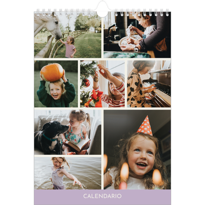 Calendario personalizado A4 — Capítulos pastel [portada]