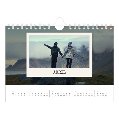 Calendario personalizado A5 — La edición de retratos [Abril]