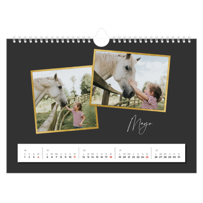 Calendario A4 horizontal — Tantos recuerdos [portada]