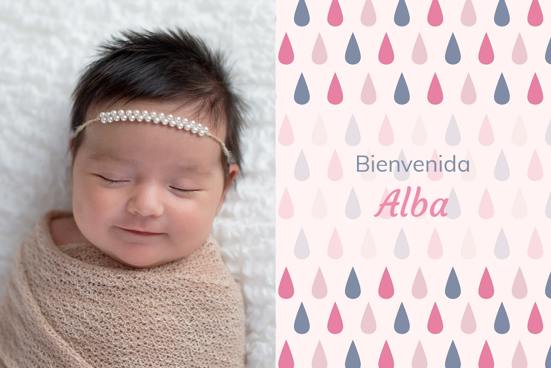 Invitaciones — Lluvia de amor - niña