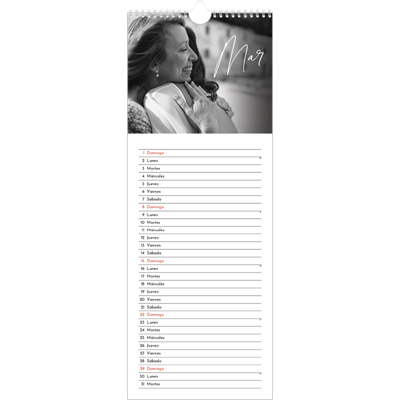 Calendario de cocina  — Escritura elegante [Marzo]