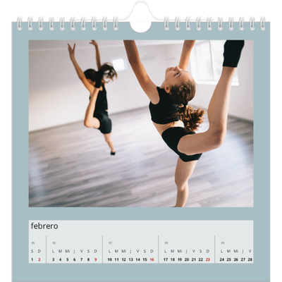 Calendarios Cuadrados — Neo Scandi [Febrero]