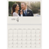 Calendario personalizado doble A4 — Iniciales en flor [Abril]