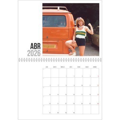 Calendario personalizado doble A4 — Texto abreviado [Abril]