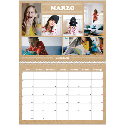 Calendario personalizado doble A4 — Editorial de este año [Marzo]