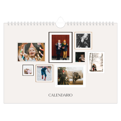 Calendario A4 horizontal — Galería de fotos de pared [portada]
