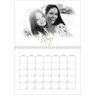 Calendario personalizado doble A4 — Efectos fotográficos [Mayo]