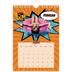 Calendario personalizado A5 — Libro de cómics [Febrero]