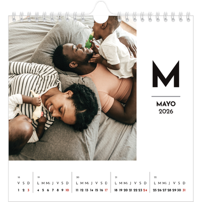 Calendarios Cuadrados — Letra destacada [portada]