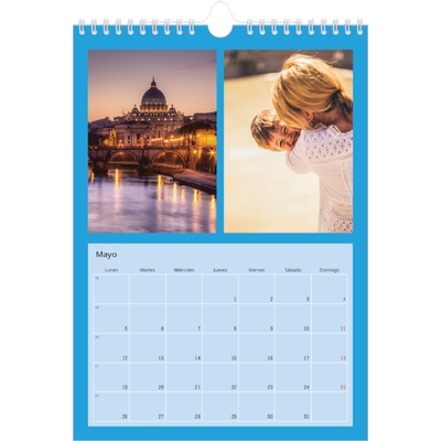 Calendario personalizado A4 — Brillante y llamativo [portada]