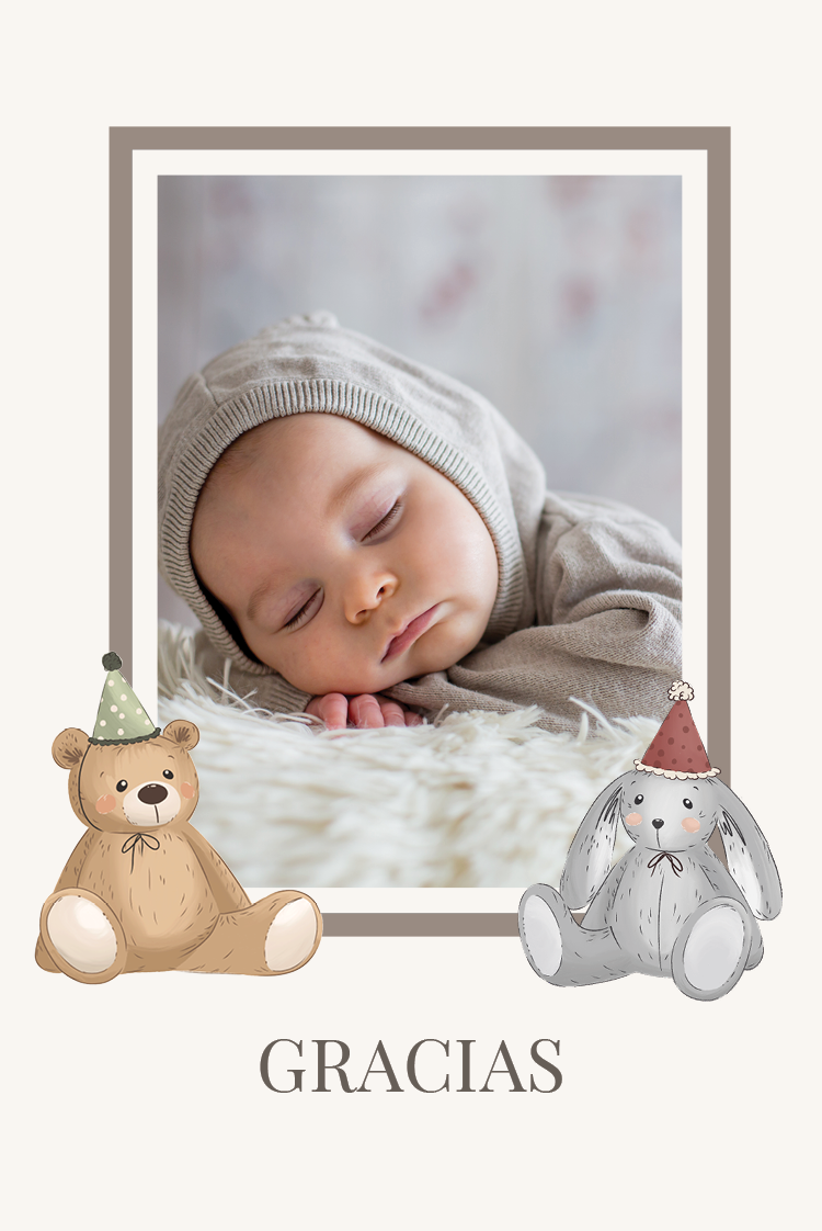 Tarjetas de agradecimiento — Pequeños amigos