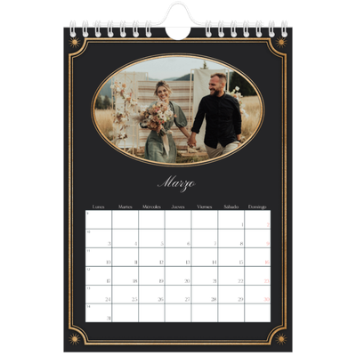 Calendario personalizado A5 — Clásico vintage [Marzo]