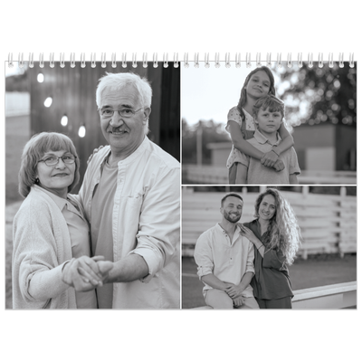 Calendario personalizado doble A4 — Enfoque [portada]