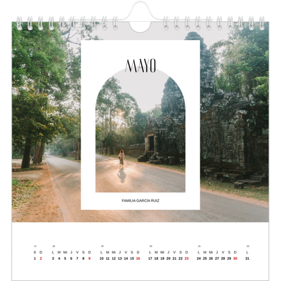 Calendarios Cuadrados — El arco abierto [Mayo]