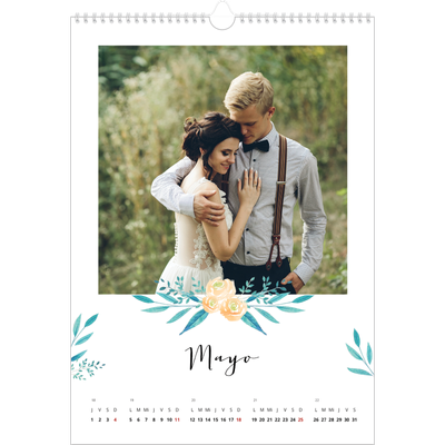 Calendarios A3 — Ilustraciones de flores [portada]