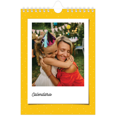Calendario personalizado A5 — Instantáneas pop de colores [portada]