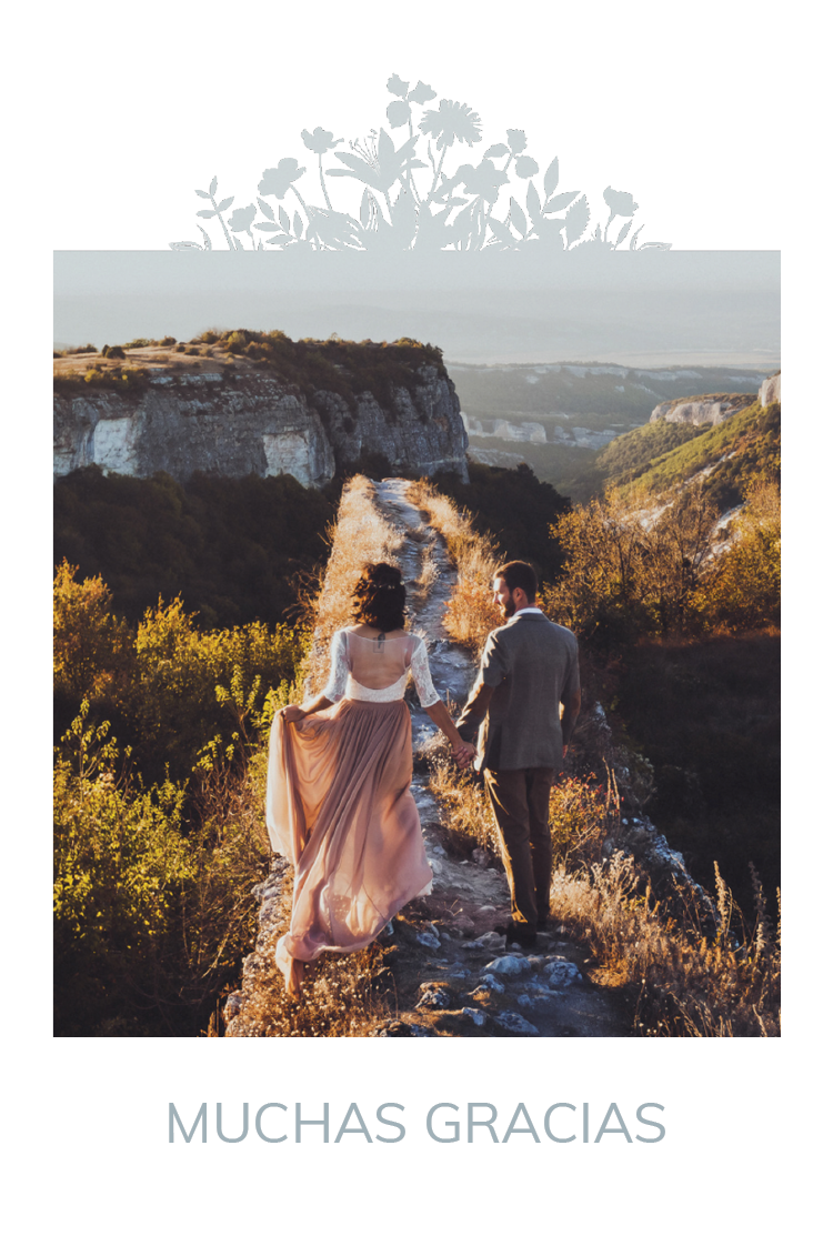 Tarjetas de agradecimiento — Motivo floral