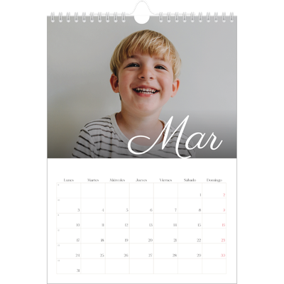 Calendario personalizado A4 — Mes escrito a mano [Marzo]