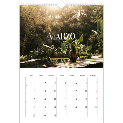Calendarios A3 — Escapada infinita [Marzo]