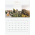 Calendario personalizado doble A4 — Banner de texto dorado [Marzo]