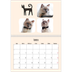 Calendario personalizado doble A4 — Gatos y garabatos [Febrero]