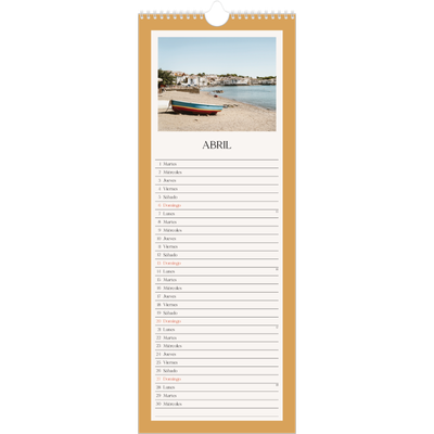 Calendario de cocina  — Colores clásicos [Abril]