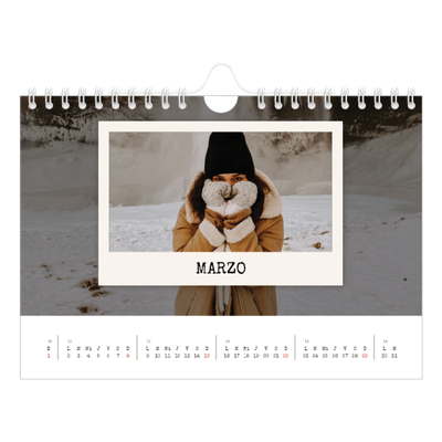 Calendario personalizado A5 — La edición de retratos [Marzo]