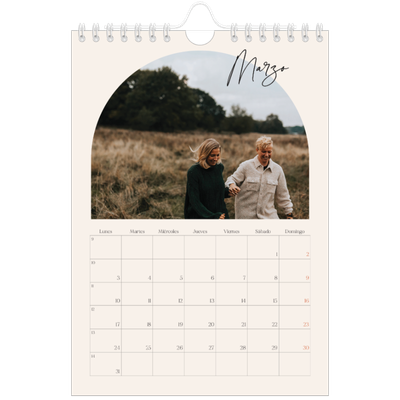 Calendario personalizado A5 — Arco de recuerdos [Marzo]