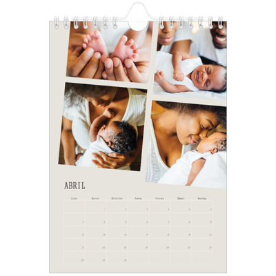 Calendario personalizado A5 — Recuerdos en movimiento [Abril]