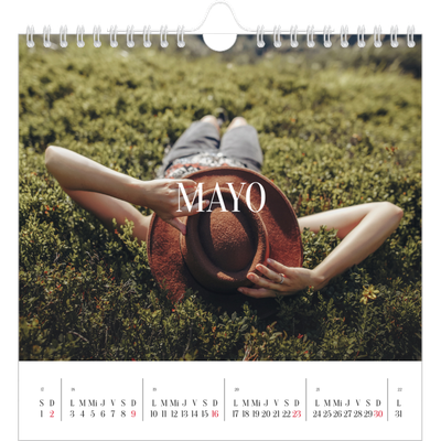 Calendarios Cuadrados — Escapada infinita [Mayo]