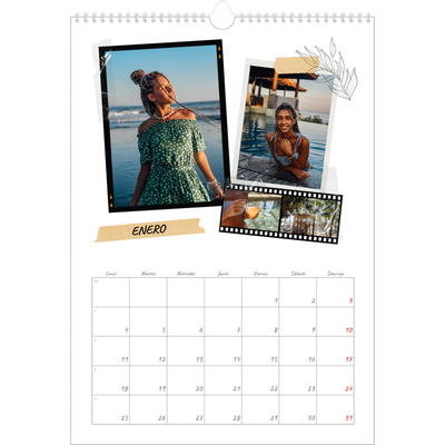 Calendarios A3 — Scrapbook con estilo [Enero]