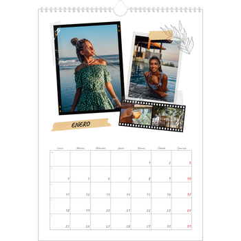Calendario personalizado A3 — Scrapbook con estilo