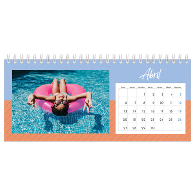 Calendarios de mesa — Color y patrón [Abril]