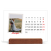 Calendario de mesa con base de madera - apaisado  — Firmado en carmín [portada]